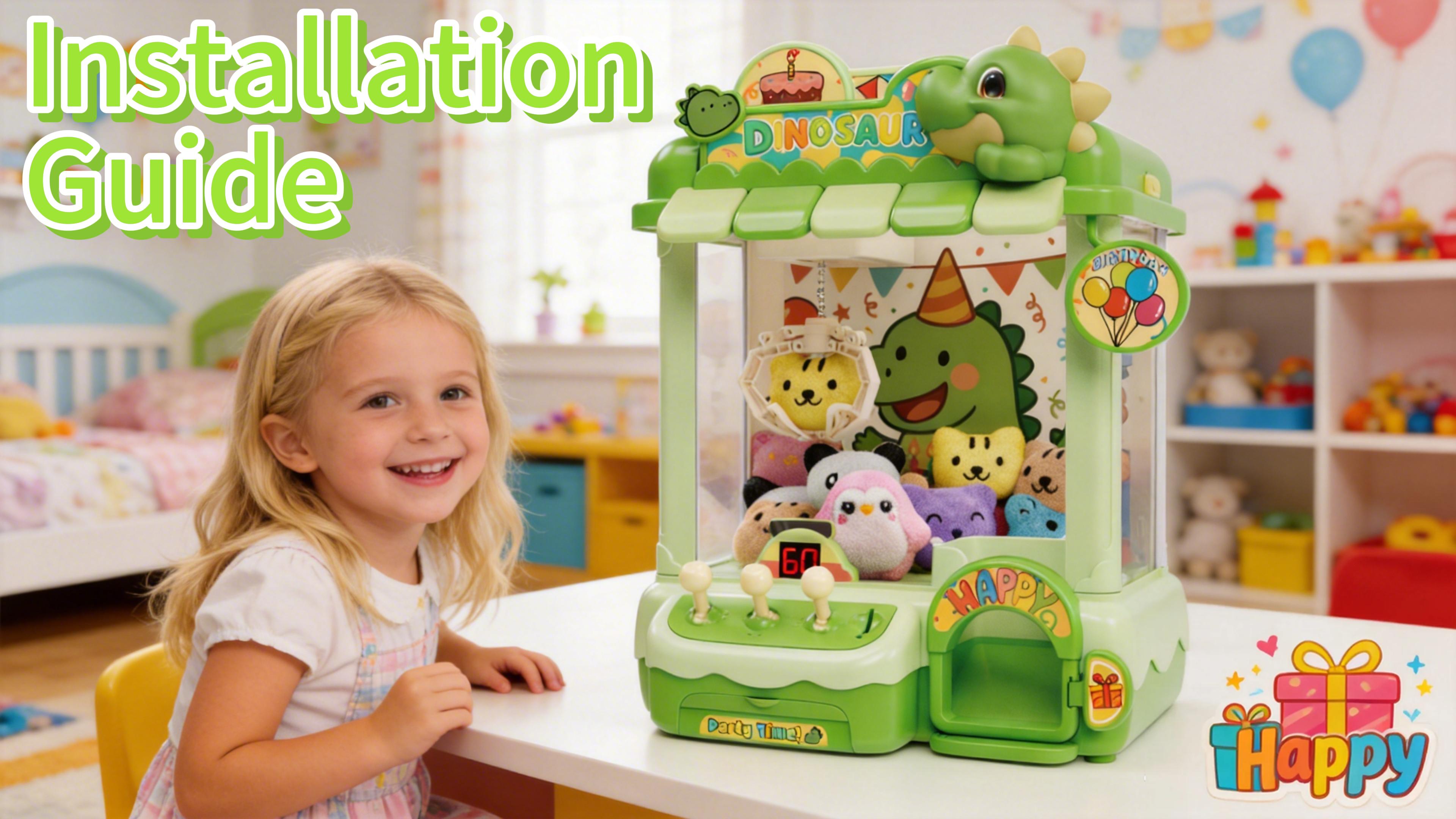 Amazon.com: Joyfox Dinosaur Claw Machine for Kids, Dino Arcade